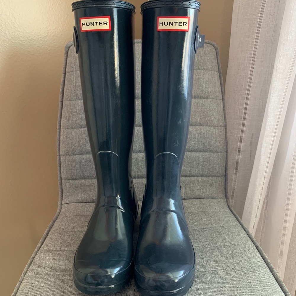 EUC Hunter Original Tall Gloss boots